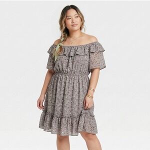 elegant fab off shoulder dress The Quinn Long Off Shoulder A-line Satin Dress 12 / Black
